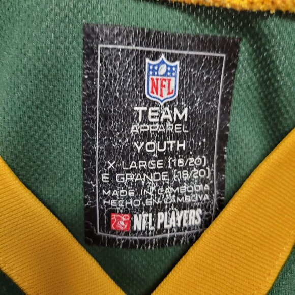 NFL Green Bay Packers Lacy 27 Shirt Jersey Youth XL 18 20 Fan Apparel Football - Picture 5 of 8